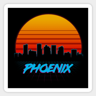 Retro Phoenix Magnet